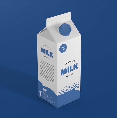 Milk Package Mockup Milk Package, Glossier Packaging, Dairy Packaging, Package Mockup, Milk Brands, Advertising Logo, Milk Packaging, Luxury Packaging Design, Modern Packaging