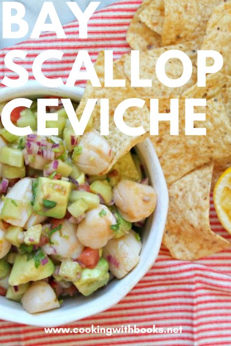 Scallop Ceviche Recipe, Ceviche Recipe Mexican, Bay Scallop Recipes, Scallops Salad, Scallop Ceviche, Shrimp Ceviche Recipe, Bay Scallops, Recipes Seafood, Ceviche Recipe