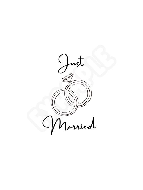 Just Married SVG ------------------------------- Please note that this is a DIGITAL DOWNLOAD file with no physical product included. Love to share my designs, so you can use them for anything! Couple Life, Engagement Quotes, Happy Married Life, Let's Get Married, Couples Images, Happily Married, Fun Couple, Married Life, Married Couple