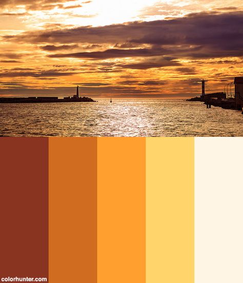 Golden+Hour+(2)+Color+Scheme Golden Hour Color Scheme, Golden Hour Wedding Colors, Golden Hour Colour Palette, Retro Sunset Color Palette, Golden Hour Prom Theme, Golden Hour Wedding Theme, Golden Colour Palette, Golden Hour Palette, Golden Color Palette