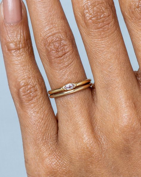 Nikko Mini Morganite Marquise Ring - Bario Neal Minimal Engagement Ring, Bario Neal, Surf Jewelry, Minimalist Engagement Ring, Buy Rings, Marquise Ring, Engagement Rings Marquise, Jewels Rings, Dream Engagement