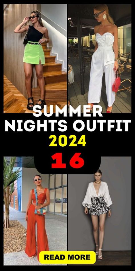 Summer Nights Outfit 2024 16 Ideas: Your Ultimate Style Guide Night Out Outfit Spring 2024, House Party Outfit Summer, 2024 Clubbing Outfits, Florida Night Out Outfit, Casual Day Party Outfit, Fancy Dinner Outfit Night Classy, Rooftop Outfit Night Summer, Girls Night Out Outfit Ideas Summer, Spring Club Outfits