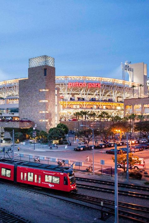 Petco Park San Diego, Padres Stadium, Baseball Stadium Aesthetic, San Diego Hiking, San Diego Baseball, Great American Ballpark, Balboa Park San Diego, San Diego Padres Baseball, Padres Baseball