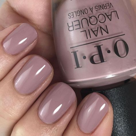 Gel Nail Colors For Winter 2023, Spring 2024 Dip Nail Colors, Nail Tips Coffin, Dusty Pink Nails, Easy Diy Nails, Pink Nails Opi, Mauve Nail Polish, Mauve Nails, Opi Nail Colors