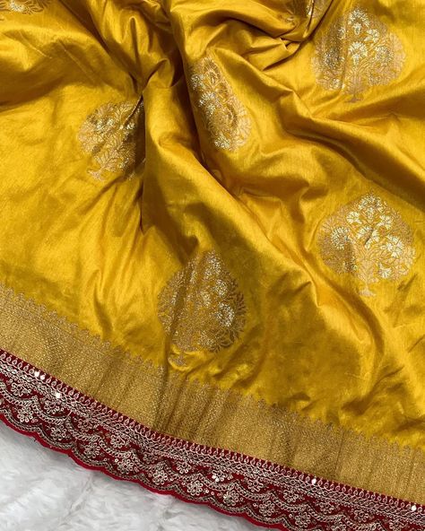 Pure Banarasi Pattu Saree with elegant Weaving flower on all over the saree Weaving border on either side Rich & Elegant Weaving Pallu as shown Scalloped Double Embroidary & sequence border attached *Teamed with Contrast Weaving polkas butties (Unstitched blouse piece) having Scalloped Double Embroidary & sequence border* Code:YGSH1235723490 Pattu Saree, Blouse Piece, Weaving, Saree, Coding, Pure Products, Quick Saves