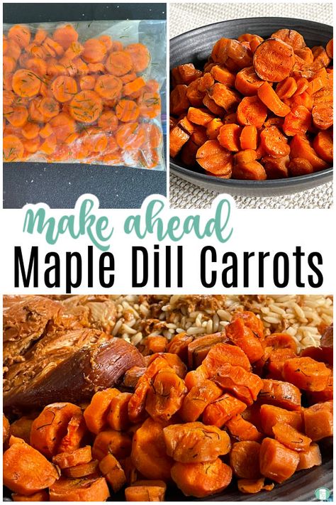 Freezer Carrots, Recipe Using Carrots, Dill Carrots, 2024 Holidays, Maple Roasted Carrots, Spring Side Dishes, Sliced Carrots, Best Freezer Meals, Preserving Foods