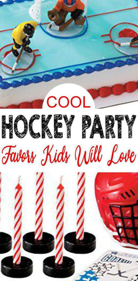 Check out these amazing hockey party favors. Have an awesome hockey party for any child. These party favors are a great way to add a hockey goodie bag for the children and make the kids hockey party memorable. Hockey Birthday Favors, Street Hockey Birthday Party, Hockey Party Food Ideas, Ice Hockey Party, Ice Hockey Birthday Party, Kids Hockey Birthday Party, Hockey Party Food, Hockey Favors, Hockey Birthday Party Ideas