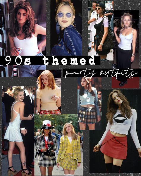 90s Trends Fashion, Ladies 90s Fashion, Fun 90s Outfit, 1994 Fashion Style, 90s Fashion Style Women, 90s Styles For Women, 90s Fashion Outfits Aesthetic, Throwback Aesthetic Outfits, House Party Themed Party 90s Outfit