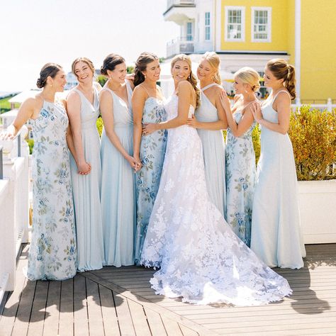 Jenny Yoo Bridesmaid Dresses, Mix Match Blue Bridesmaid Dresses, Blue Mix And Match Bridesmaid Dresses, Mismatched Bridesmaid Dresses Summer, Mixed Blue Bridesmaid Dresses, Floral Bridesmaid Dresses Mismatched, Blue Floral Bridesmaid Dresses, Mixed Bridesmaid Dresses, Soiree Wedding