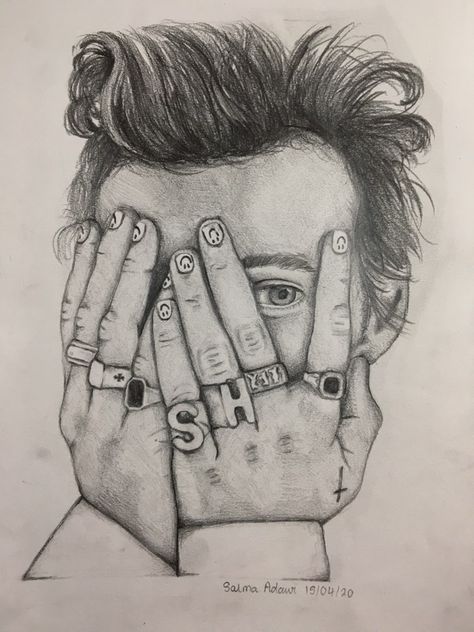 Harry Styles Drawing Sketches, Drawing Harry Styles, Harry Styles Dibujo, Food Spaghetti, Diy Geek, One Direction Drawings, One Direction Art, Harry Styles Drawing, Pasta Food