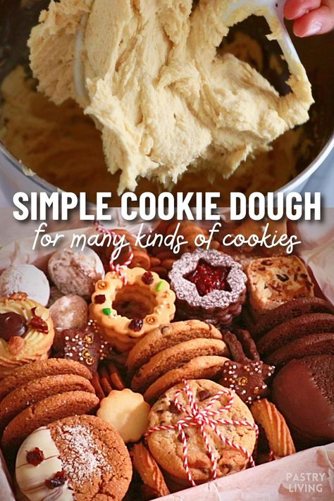 Basic Biscuit Recipe, Christmas Cookie Dough Recipe, Basic Cookie Dough Recipe, Basic Cookie Dough, Simple Cookie Dough Recipe, Christmas Cookie Dough, Basic Cookie Recipe, Easy Cookie Dough, Simple Chocolate Chip Cookie Recipe