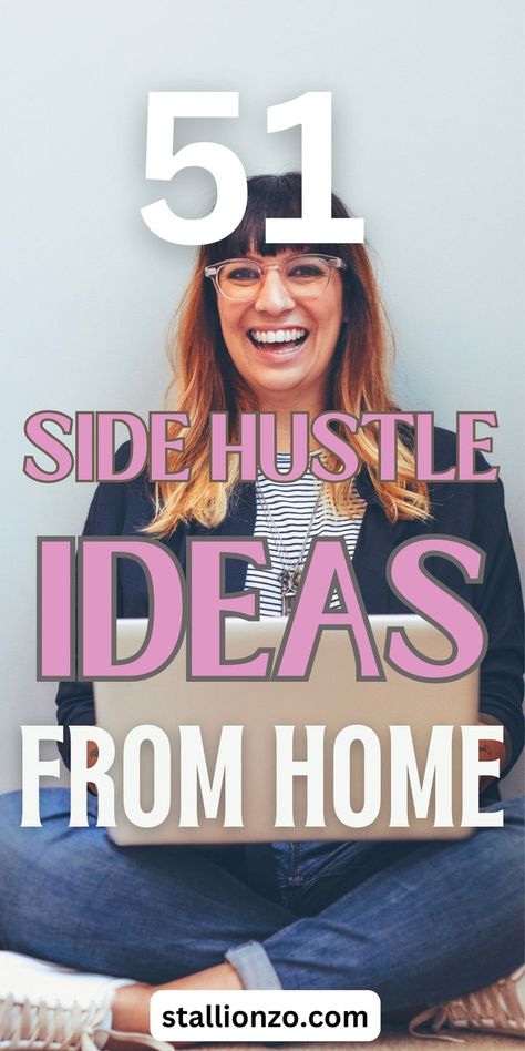 Explore unique side hustle ideas from home for additional income. Job From Home, Earn From Home, Side Hustle Ideas, Make Extra Money, Side Jobs, Hustle Ideas, Extra Income, Work From Home, Extra Money