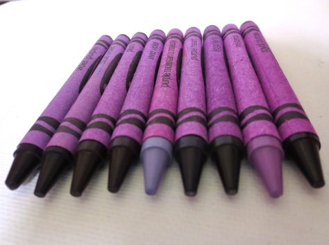 Purple Shades Of Purple Names, Crayon Activities, Pink Crayon, My First Day Of School, Purple Names, Purple Crayon, Wedding Colors Purple, Finger Plays, Different Shades Of Pink