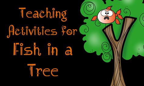 Check out these great teaching ideas including several free printables for Lynda Mullaly Hunt's fantastic book Fish in a Tree. Fish In A Tree Activities, Tree Activities, Fish In A Tree, Lit Circles, September School, Plot Diagram, Summer Book Club, 6th Grade Reading, Summer Book