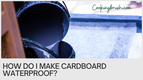 How do I make cardboard waterproof? To make cardboard waterproof, you can apply various sealants or coatings. Options include using waterproofing sprays, acrylic sealants, polyurethane coatings, or waterproofing paints. Ensure the cardboard is clean and dry before applying the waterproofing product, and follow the manufacturer’s instructions for proper application and drying times. How do you ... Read more How To Waterproof Cardboard, How To Make Cardboard Waterproof, Mold Growth, Plastic Film, No Dairy Recipes, Cardboard Paper, Spray Can, Cardboard Crafts, How To Make Paper