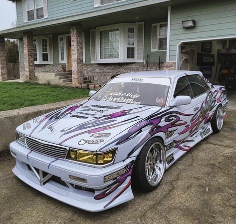 Nissan Laurel C33, Kereta Sport, Slammed Cars, Shop Car, Stance Cars, Pimped Out Cars, Best Jdm Cars, Drift Car, Drifting Cars