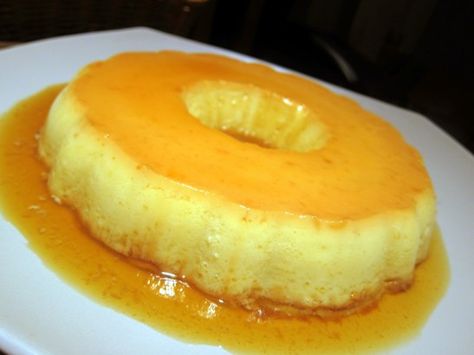 Recipe by Paula.   Growing up, this dessert was served at many of my family's dinners. The creamy custard with the sweet golden caramel is ... Portuguese Flan Recipe, Portuguese Flan, Portuguese Dessert Recipes, Sweetened Condensed Milk Recipes, Caramel Flan, Portuguese Desserts, Flan Recipe, Portuguese Food, Make Ahead Desserts