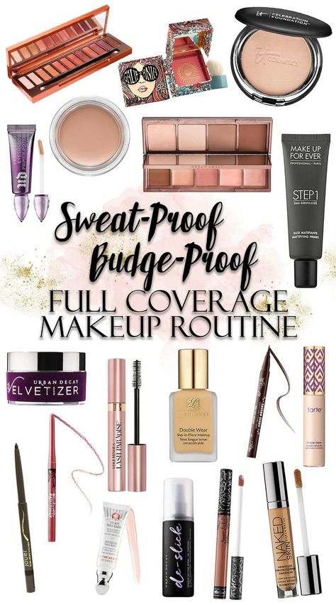 Summer Makeup Routine, Sweat Proof Makeup, Full Coverage Makeup, Beauty Tips For Face, Top Makeup Products, Makeup Guide, Looks Black, Drugstore Makeup, Sweat Proof