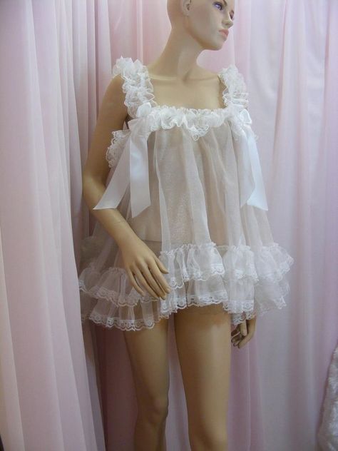 Nighty Night Dress, Negligee Dress, Baby Cosplay, Top Cosplay, Vintage Slip, Maid Cosplay, Pink Lingerie, Pretty Lingerie, Moda Vintage