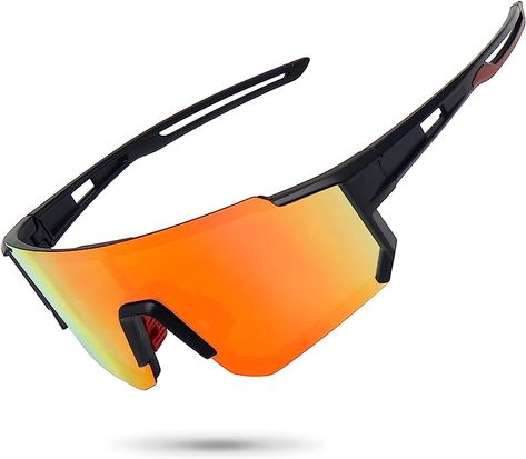 import TAC HD POLARIZED LENS - 100% UV400 protection coating, blocks 100% harmful UVA & UVB Rays. Restore true color, eliminate reflected light and scattered light，make the scenery more clear and soft and protect eyes perfectly.Polycarbonate lens are impact, scratch resistant, durable and unbreakable. STORYCOAST FRAME TECHNOLOGY- the frame is lightweight, very flexible, heat-resistant and UV-resistant. The sturdy and lightweight frame with non-slip nose pads and improves wearing comfort. Suitabl Bike Sunglasses, Police Sunglasses, Baseball Sunglasses, Women Bike, Cycling Glasses, Fishing Women, Outdoor Cycling, Oakley Men, Blue Mirrors