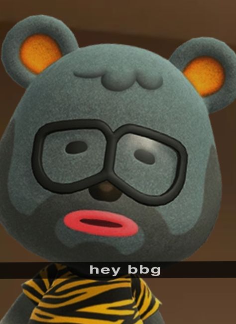 A sexy bear Tangy Animal Crossing Pfp, Acnh Gonzo, Animal Crossing Memes, Travel Pillow, Animal Crossing, Snapchat, Pillows, Animals, Quick Saves