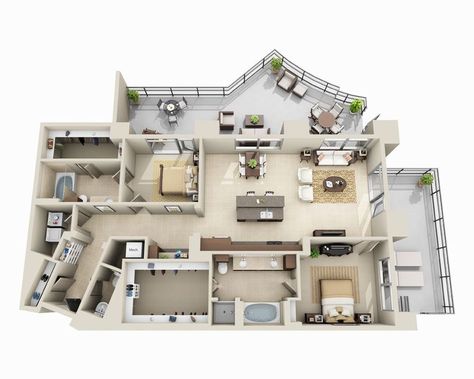 High Rise Apartments Denver | Acoma Apts Floor Plans High Rise Apartment Layout, Modern Apartment Floor Plans, Luxury Apartment Plan, Apartment Plans Architecture, Luxury Apartment Floor Plan, Apartment Blueprints, High Rise Apartment, Luxury Floor Plans, Pool House Designs