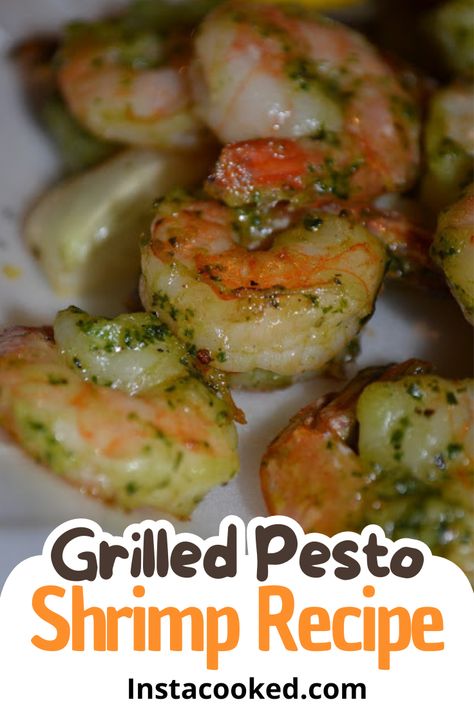 Discover how to make grilled pesto shrimp with fresh basil, garlic, and Parmigiano Reggiano. Perfect for a quick and flavorful summer meal! Pesto Shrimp, Grilled Shrimp Recipes, Finger Foods Easy, Summer Meal, Quick Appetizers, Homemade Pesto, Shrimp Recipe, Chopping Block, Parmigiano Reggiano