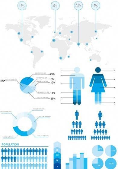 Blue Infographic Statistics Design Elements Vector #infographicsstatistics Blue Infographic, Statistics Design, Illustration Infographic, Infographic Inspiration, Info Graphics, Infographic Design Template, Design Infographic, Infographic Illustration, Information Graphics