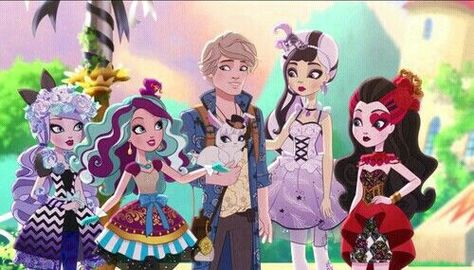 Ever After High | Deprimavera Ever After High Wonderland, Blondie Lockes, Wonderland Characters, Monster High Pictures, After High School, Fairy Tale Characters, Ever After High, Cartoon Movies, Cute Animal Pictures