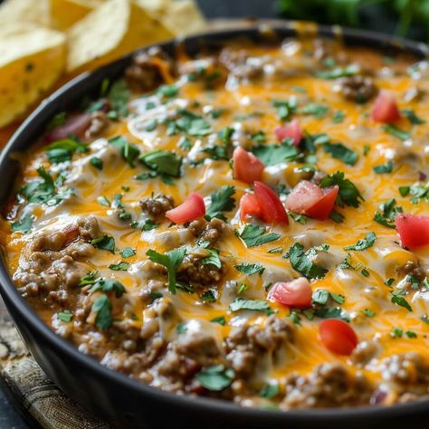 Slow Cooker Hamburger Dip Slow Cooker Hamburger Dip, Hot Hamburger Dip, Hamburger Dip Crockpot, Hamburger Chip Dip, Hamburger Dip Recipes, Hamburger Cheese Dip, Hamburger Cheese Dips, Slow Cooker Hamburger, Hamburger Dip