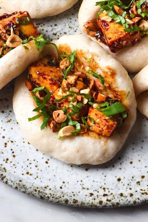 Gluten free bao buns Bao Buns Recipe Gluten Free, Gluten Free Bao Buns Recipe, Gluten Free Sub Rolls, Gluten Free Boa Buns, Gluten Free Steamed Buns, Gluten Free Tapioca Flour Recipes, Gf Bao Buns, Gluten Free Vietnamese Recipes, Gluten Free Bao Buns