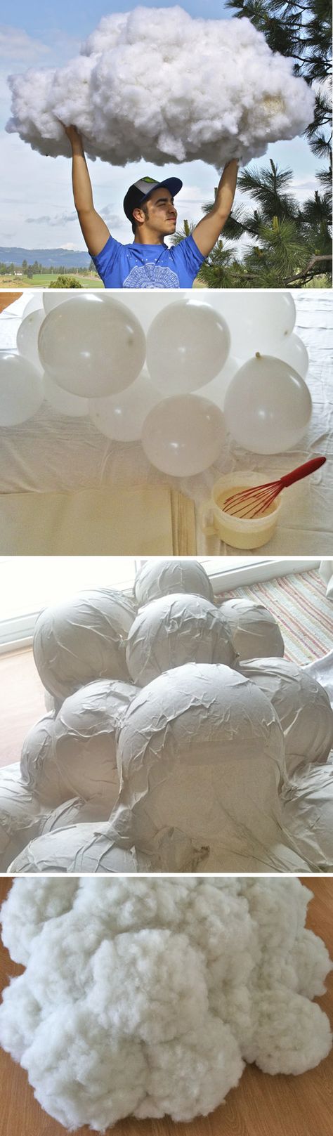 DIY: How to make a cloud!  Wish I had know this when Nadja asked for a cloud for Xmas, we only came up with a dry ice version.  She still has a jar of "condensed" cloud though. Photo Backdrop, Kids Crafts, The Process, Decor Diy, Diy Art, Party Planning, Party Time, Fun Crafts, Diy And Crafts