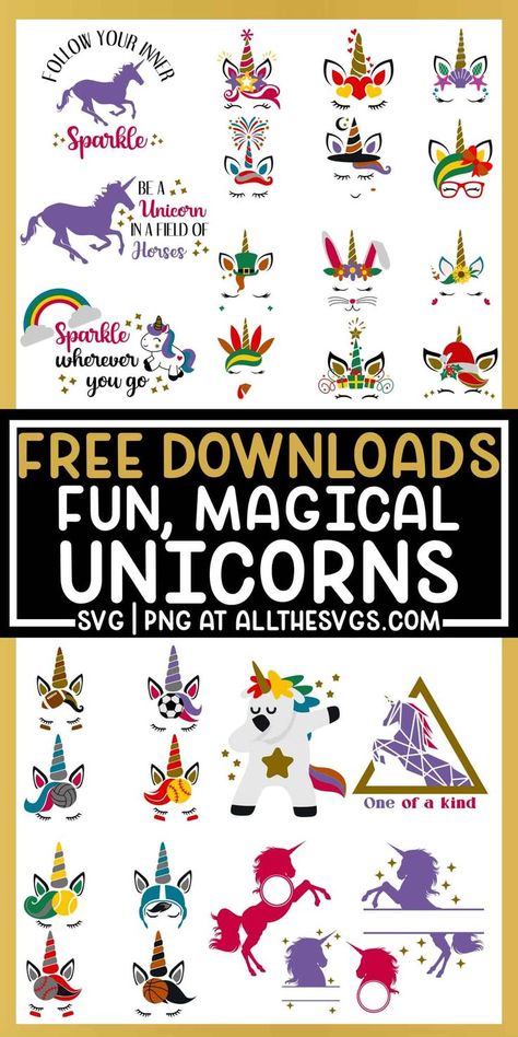 Free Unicorn Svg Files For Cricut, Svg Shirt Ideas, Unicorn Alphabet, Stencil Print, Wood Porch, Cricut Svg Files Free, Magical Quotes, Cricut Supplies, Cricut Images