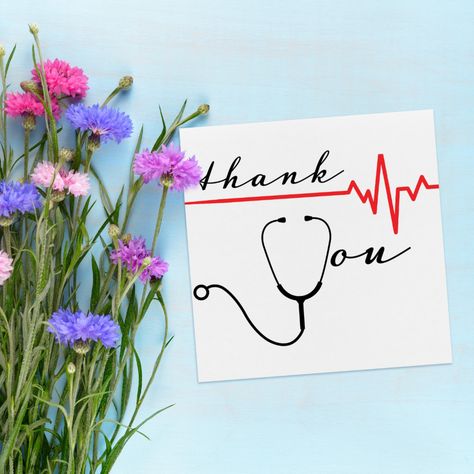 Thank You Medical Staff, Medical Thank You Cards, Referral Gifts, Diy Postcard, Soda Can Art, Appreciation Gifts Diy, Healthcare Quotes, Thank You Nurses, Nurse Appreciation Week