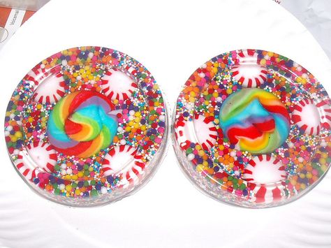 Resin Coasters made with real candy! Coaster Mold, Making Resin Jewellery, Resin Coaster, Resin Jewelry Making, Epoxy Resin Crafts, Resin Coasters, Diy Coasters, Diy Resin Crafts, Sterling Silver Jewelry Handmade