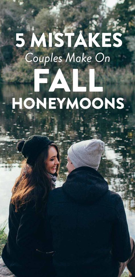 5 Mistakes Couples Make When Planning A Fall Honeymoon.  Check out 5 mistakes couples make on their fall honeymoon getaways. Fall Honeymoon Outfits, Cute Honeymoon Outfits, Fall Honeymoon, Honeymoon Couples, Honeymoon Tips, Honeymoon Locations, Honeymoon Planning, Wedding Themes Fall, Honeymoon Outfits