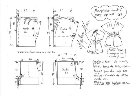 Sewing Guide, Blouse Diy, Blouse And Skirt, Rompers, Couture, Plus Size, Sewing, Pattern