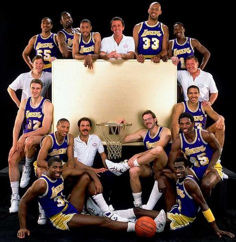 1988 World Champion L.A. Lakers Showtime Lakers, Pat Riley, James Worthy, Kareem Abdul, Lakers Basketball, Kareem Abdul Jabbar, Nba Legends, Basketball Legends, Larry Bird