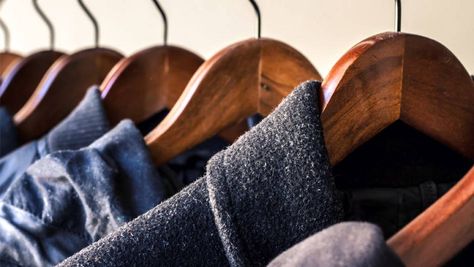 How To Store Winter Coats | How To Pack Winter Coats Wash Mattress, Wool Jackets, Laundry Solutions, Konmari Method, Front Load Washer, Summer Attire, How To Store, Laundry Hacks, Winter Coats