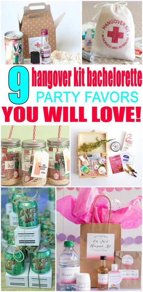 Hangover Kit Bachelorette Party Favors Survival Kit Gifts Bachelorette Parties, Bachelorette Party Gift Bags For Guests, Bridesmaid Recovery Kit, Bachelorette Survival Kit Ideas, Hang Over Kit Ideas Diy, Bachelorette Party Favors Cricut, Diy Hangover Kit Birthday, Recovery Bags Hangover Kits, Bachelorette Recovery Kit Ideas