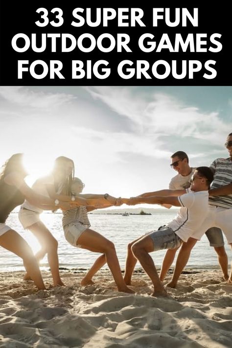 Fun Games To Play With Big Groups, Outdoor Games For Large Groups, Large Group Games For Teens, Outdoor Group Games, Big Group Games, Group Vacation Ideas, Big Family Gathering, Games For Big Groups, Sports Day Games