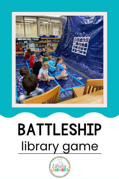 library game with students on tarp grid to play battleship January Library Programs, Library Games Elementary, Winter Library Programs, Elementary School Library Activities, Library Programs For Kids, Library Program Ideas, Fun Library Activities, School Library Activities, Friday Activities