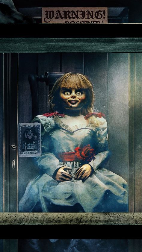 Warning! Do Not Open! If You Do You Will See The Terror Rising And Deadly Possesses! Horror Wallpapers Hd, Annabelle Comes Home, New Pixar Movies, Horror Villians, Annabelle Doll, Scary Wallpaper, Horror Movie Icons, Horror Artwork, Horror Movie Art