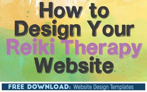 Reiki Website, Reiki Business, Simple Website Design, Minimal Website Design, Therapy Website, Reiki Therapy, Website Creator, Notes Printable, Small Business Organization