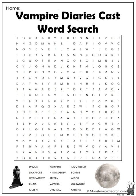 cool Vampire Diaries Cast Word Search Vampire Diaries Printables, Vampire Diaries Coloring Pages, Word Search Aesthetic, Free Printable Word Searches, Mystery Dinner Party, Work Search, Word Search Printables, Witchy Goth, Aesthetic Posters