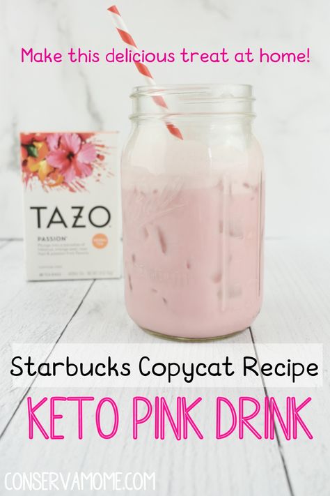 Do you love the Starbucks Keto Pink Drink? Here's your very own Starbucks Copycat Keto Pink Drink Recipe to make your own at home without spending a ton of money! Keto Pink Drink, Pink Drink Recipe, Starbucks Pink Drink Recipe, Modern Cocktails, Keto Beverages, Fun Beverages, Pink Drink Starbucks, Low Carb Starbucks, Thm Drinks