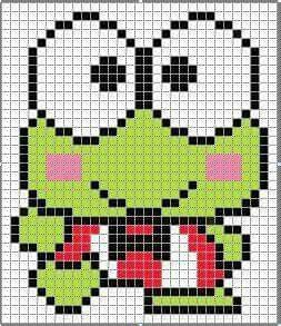 Hama Art, Hello Kitty Blanket, Grid Patterns, Easy Pixel Art, Pixel Art Templates, Pixel Drawing, Crochet Wall Hangings, Pixel Art Grid, Pix Art