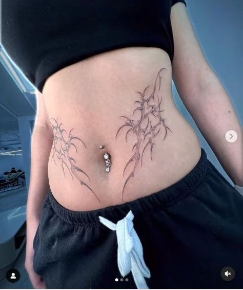 Under Belly Tattoo Woman, Plus Size Belly Tattoo, Above Belly Button Tattoo, Low Belly Tattoo, Navel Tattoo, Tattoo Belly, Lower Belly Tattoos, Lower Stomach Tattoos, Tramp Stamp Tattoos