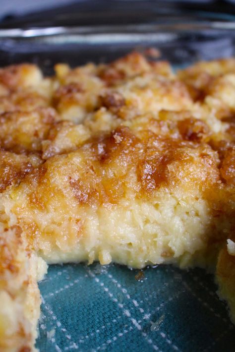 Pineapple Bread Pudding | 12 Tomatoes Pineapple Bake, Pineapple Bread Pudding, Authentic Cajun Recipes, Best Bread Pudding Recipe, Pineapple Bread, Baked Pineapple, Bread Puddings, Pineapple Recipes, Bread Pudding Recipe