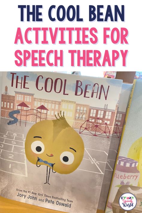 The Cool Bean is a great story to use in speech therapy, it has a clear plot, great vocabulary, and an awesome lesson for all kids. Here are some of my favorite interactive and hands-on activities to go with the story that your students will love! Story Props I love using story props with books […] Cool Bean, Vocabulary Journal, Story Props, Synonyms And Antonyms, Mailing Labels, Book Companion, Sensory Bins, All Kids, Data Collection